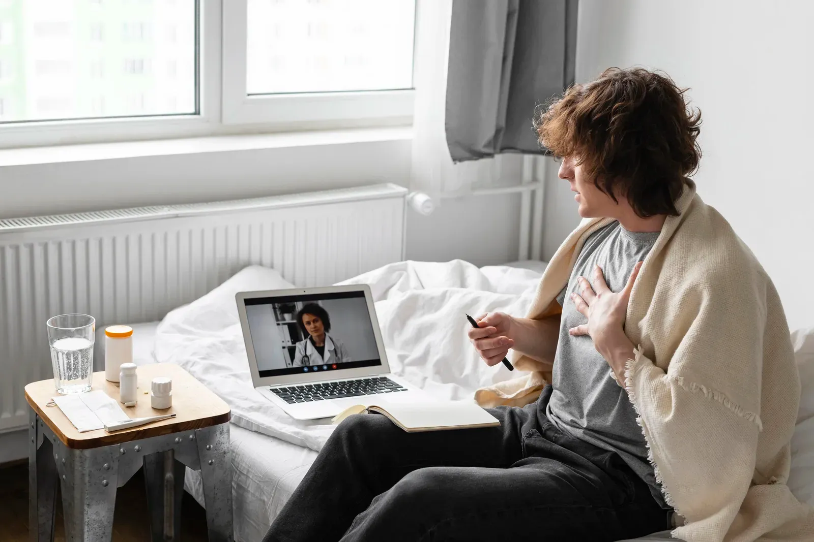 Virtual support and remote care check-ins